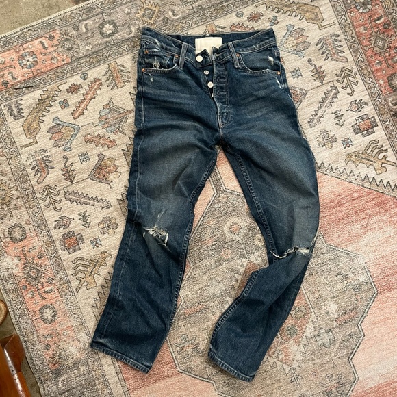 MOTHER Jeans -- The Pixie Tomcat Ankle in Born to Bite - Picture 7 of 15